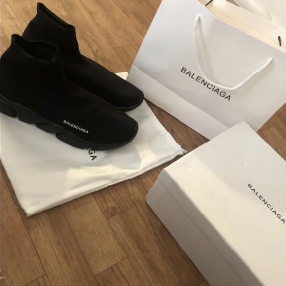 used balenciaga sock shoes
